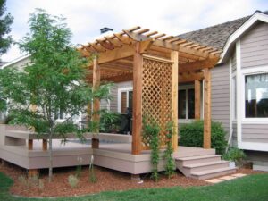 Your Home's Aesthetics with a Front Elevation Pergola Design